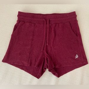 Ptula Sweater Shorts Cranberry XS, lounge shorts
